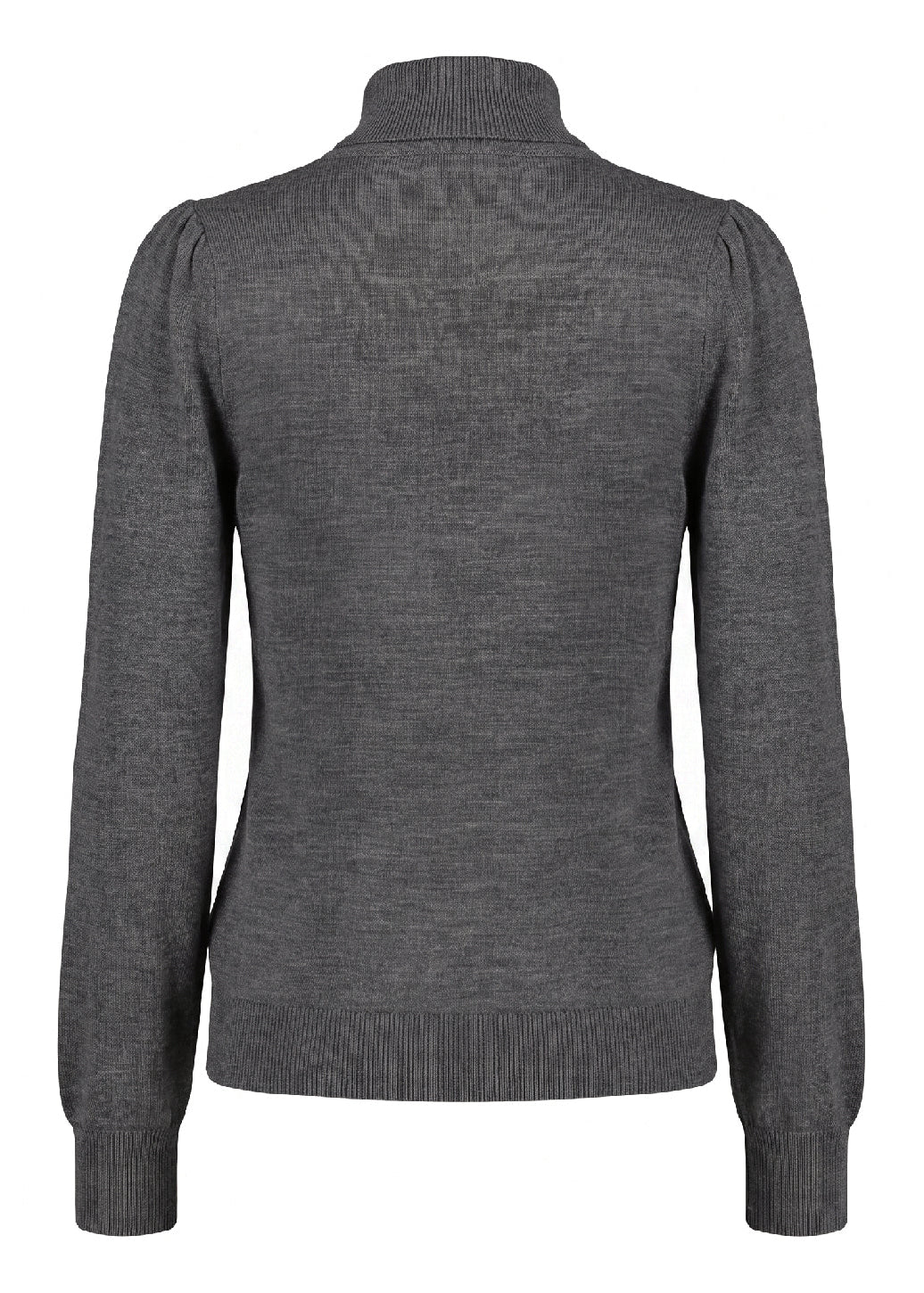 La Rouge Merlin L/S Turtleneck i dark grey melange.