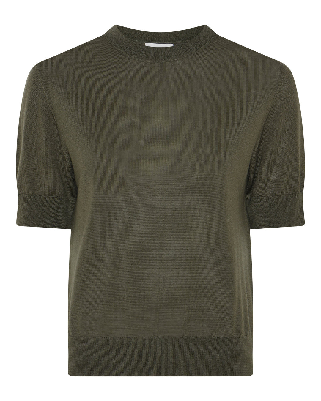 La Rouge Merlin S/S Turtleneck i army green i 100% merinould.