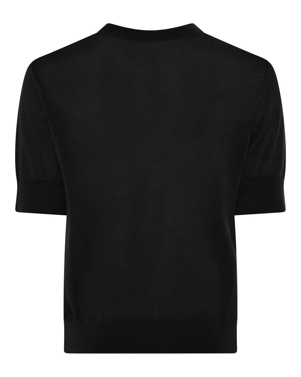 La Rouge Merlin S/S Turtleneck i black i 100% merinould.
