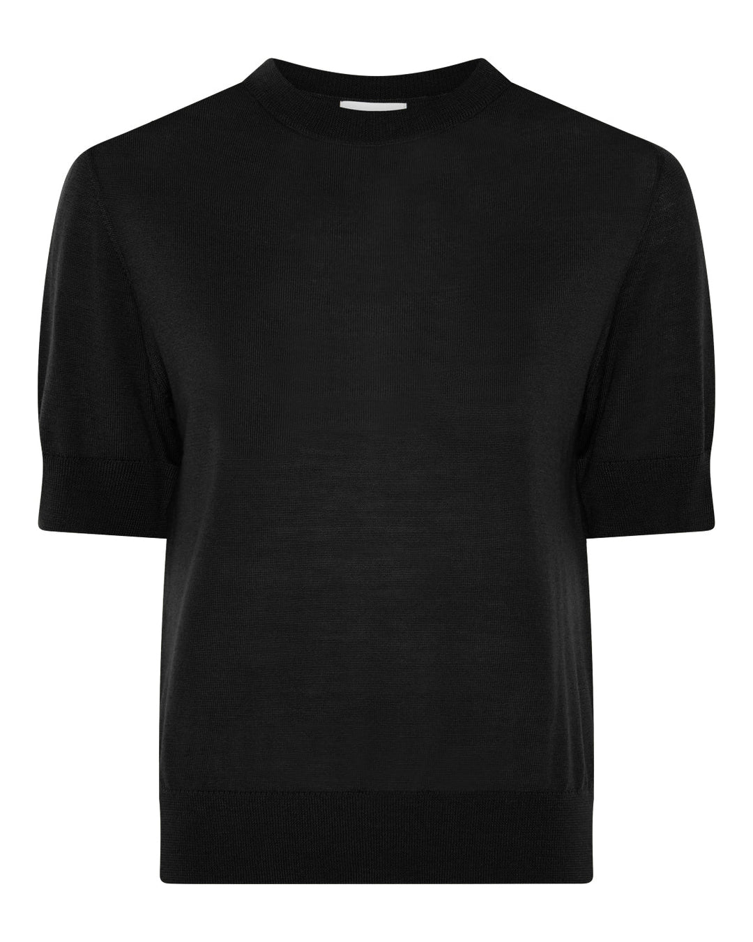 La Rouge Merlin S/S Turtleneck i black i 100% merinould.