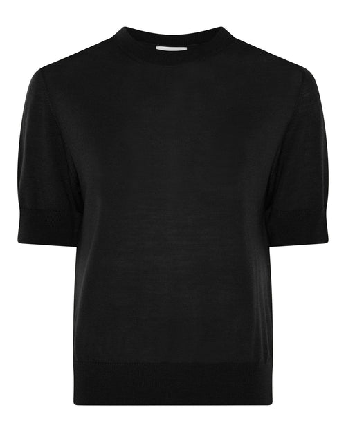 La Rouge | Kortærmet strik | Merlin S/S Turtleneck, black