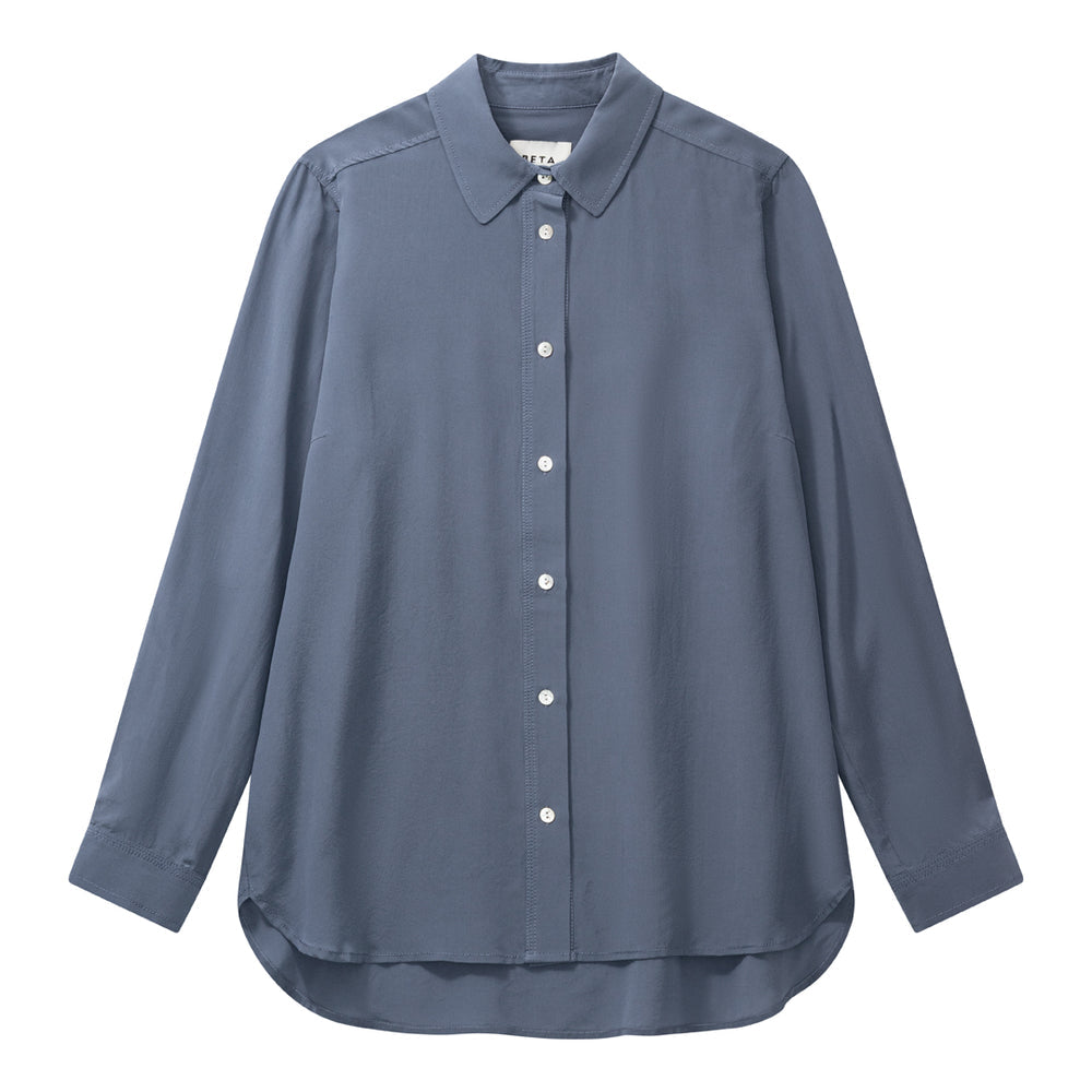 Beta Studios Morgan Silk Shirt – Bering Sea