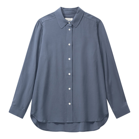 Beta Studios Morgan Silk Shirt – Bering Sea