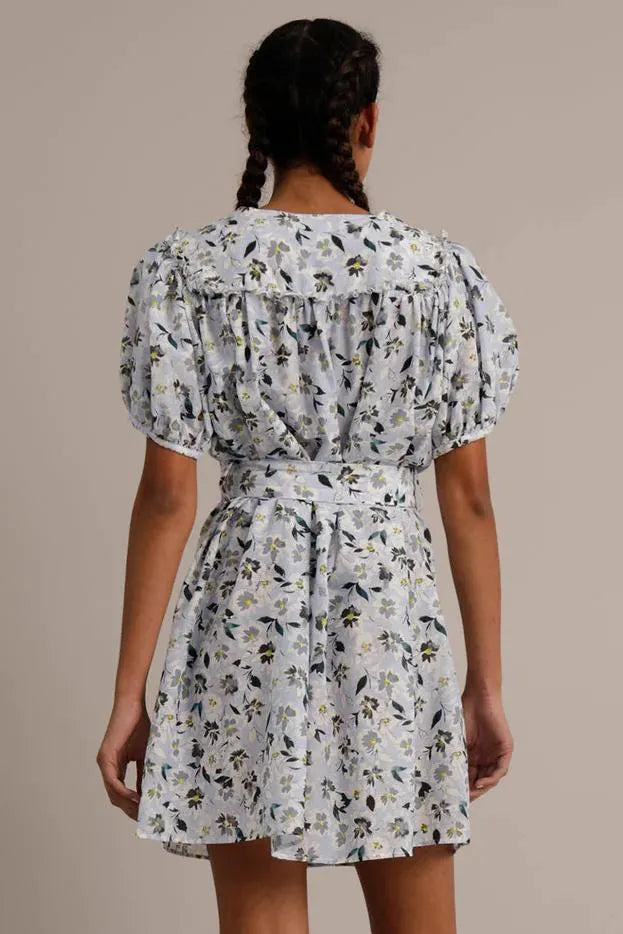 Kjole | Munthe Ucali Dress med blomsterprint, 36 blue