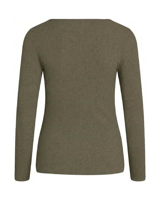 La Rouge | Langærmet T-shirt | Lisa L/S, army green