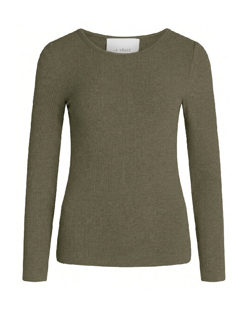 La Rouge | Langærmet T-shirt | Lisa L/S, army green