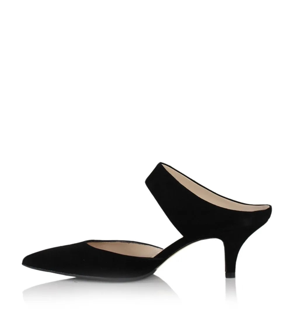 Notabene | Pumps | Jade Slip in-sandaler med hæl, sort