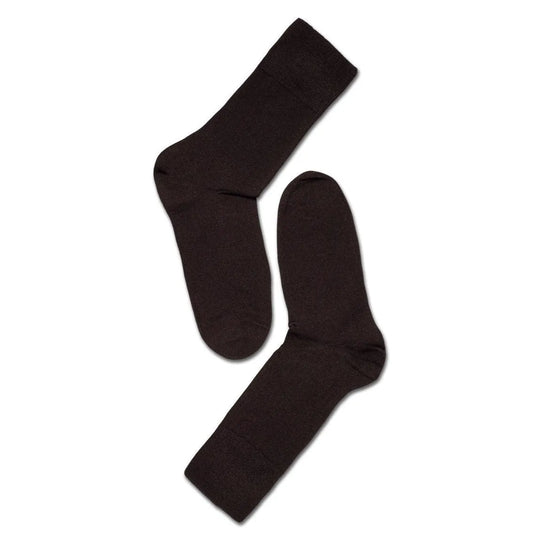 Notes by Syversen Bamboo Roll Top strømper, dark brown