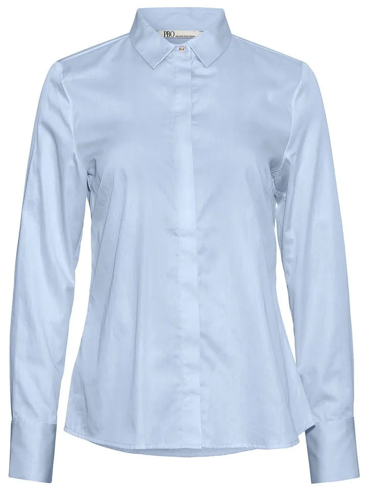 Skjorte | PBO Meghan figursyet skjorte, lys blå