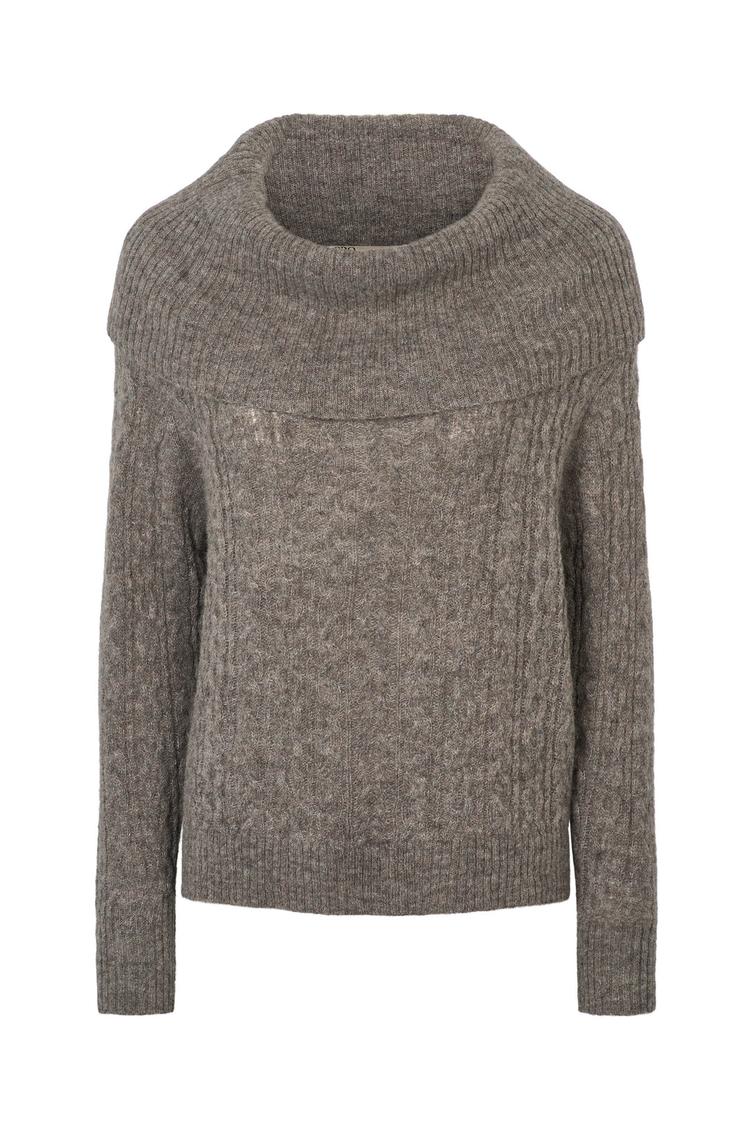 PBO Kosta Knit sweater i blød beige melange