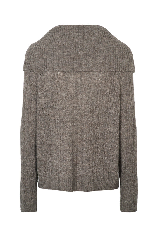 Nærbillede af PBO Kosta Knits melerede garn