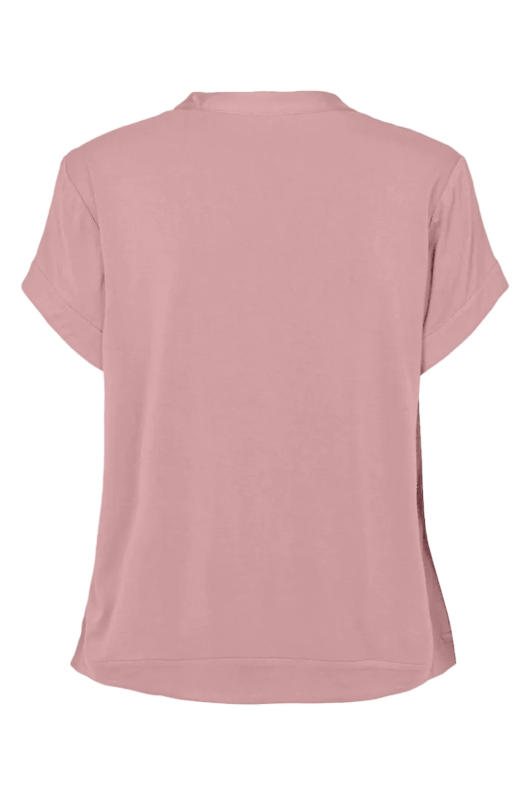 PBO Gerbil Top i dusty rose med silke front og stand-up krave