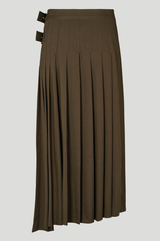 PBO Unima nederdel i farven Tarmac – midi-nederdel med elegant fald og afdæmpet nuance.
