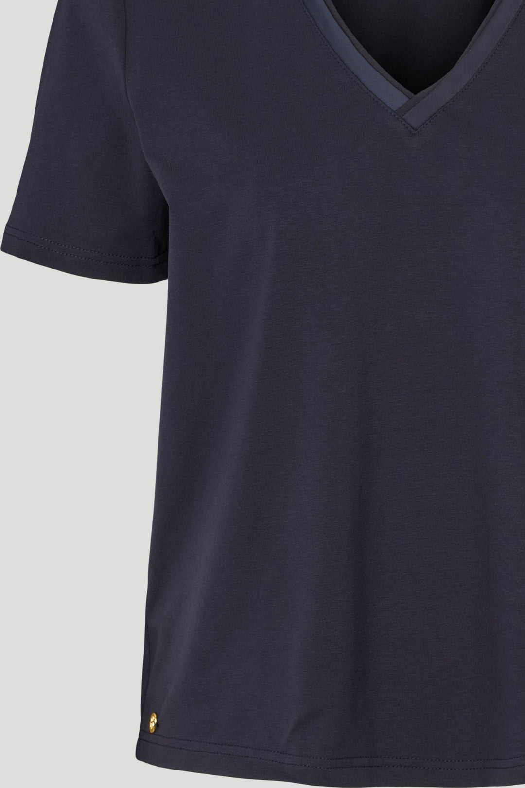 PBO Vina T-shirt i midnight med V-hals og korte ærmer