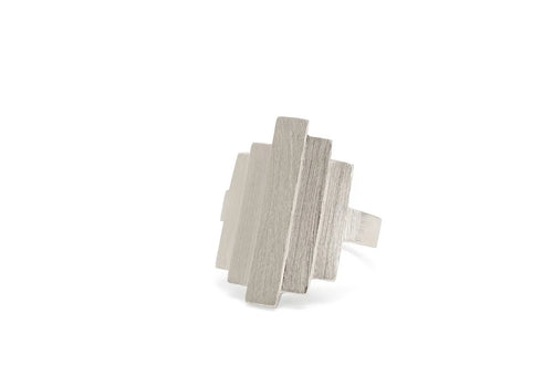 Pernille Corydon | Brick ring, sølv