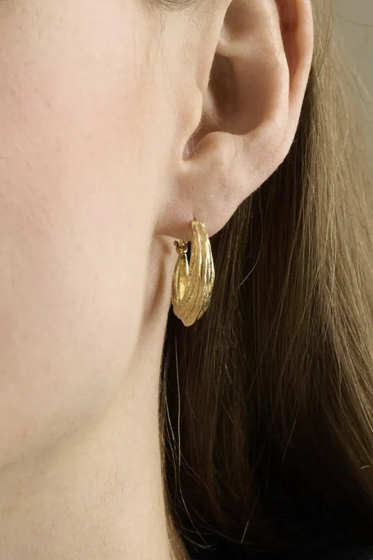 Øreringe | Pernille Corydon Coastline earrings, forgyldt sølv