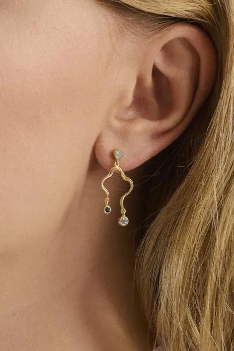 Øreringe | Pernille Corydon Hellir earrings, forgyldt sølv