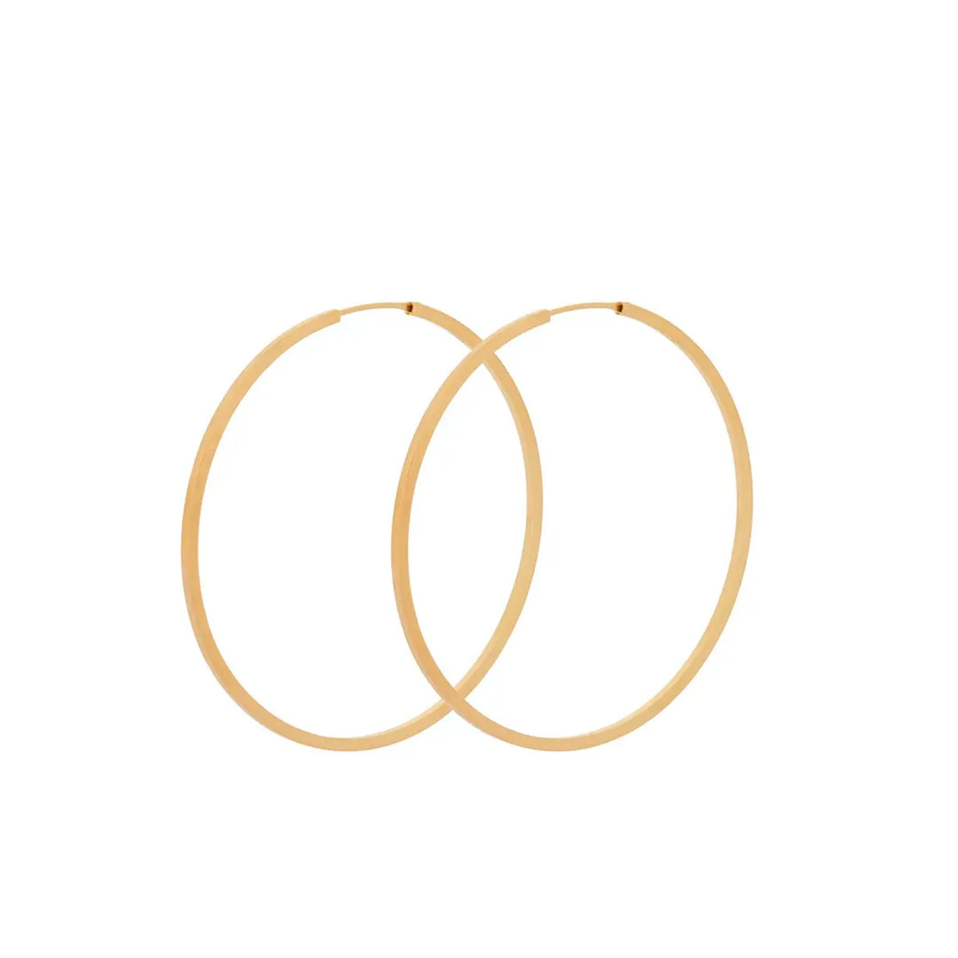 Øreringe | Pernille Corydon Orbit hoops, forgyldt sølv