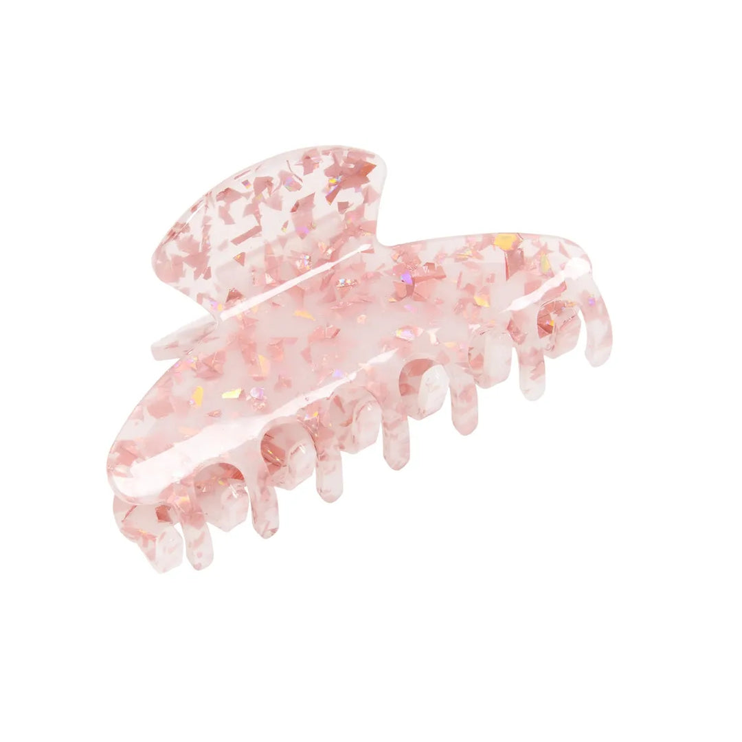 Hårklemme | PICO Carver Glitter klemme, light pink glitter