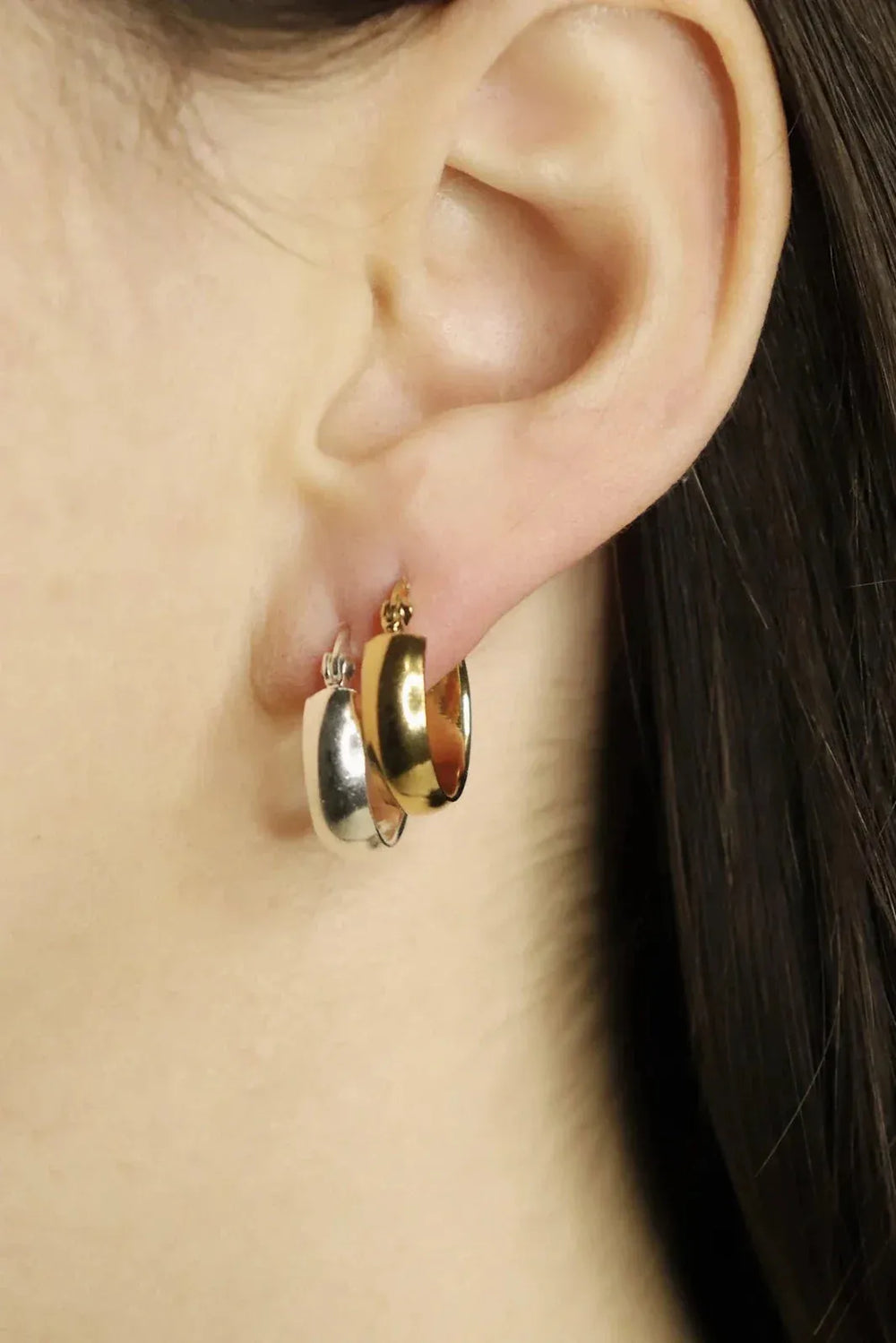 Pico | Øreringe | Matti hoops i goldplated