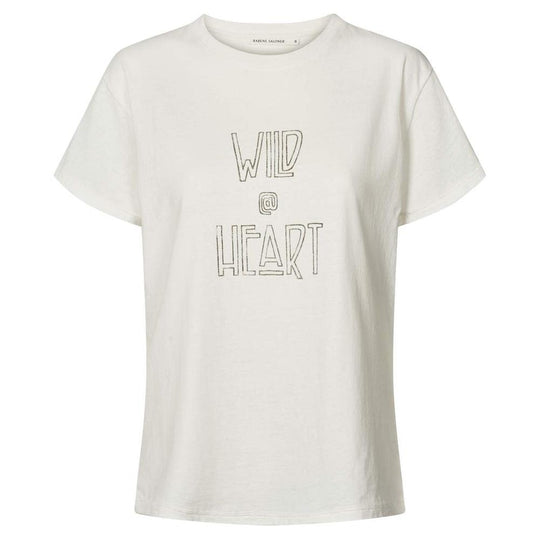 Rabens Saloner | T-Shirt | Ambla Wild @Heart, chalk