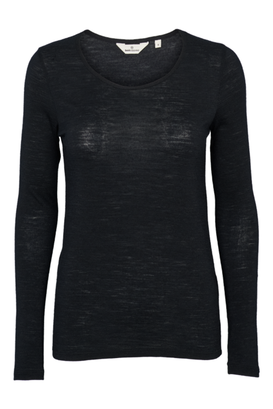 Basic Apparel Rinja LS Tee i Black produktbillede