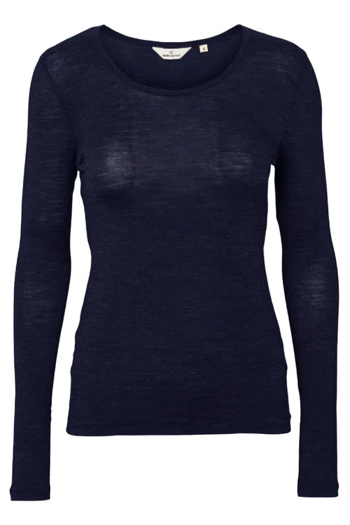 Basic Apparel | Bluse | Rinja LS Tee, sky captain