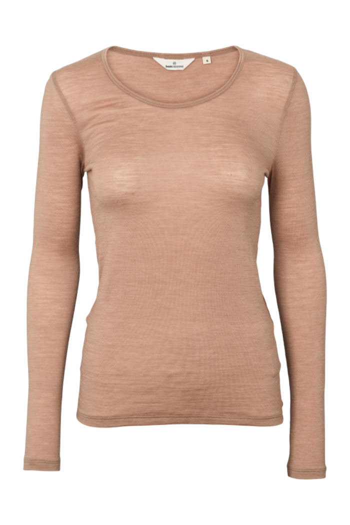 Basic Apparel Rinja LS Tee i Portobella produktbillede