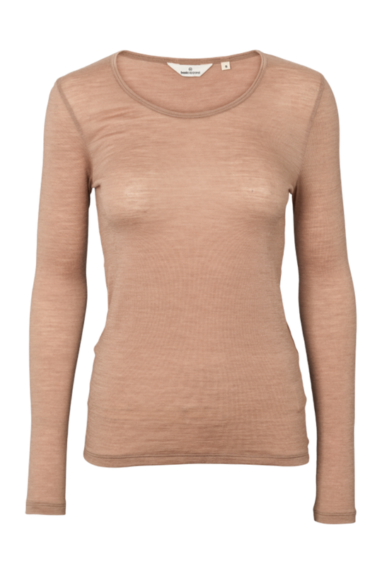 Basic Apparel Rinja LS Tee i Portobella produktbillede