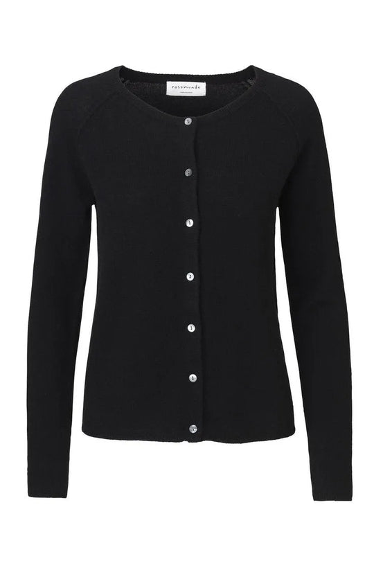 Cardigan | 1421-010 | Rosemunde cardigan cashmere og uld, black