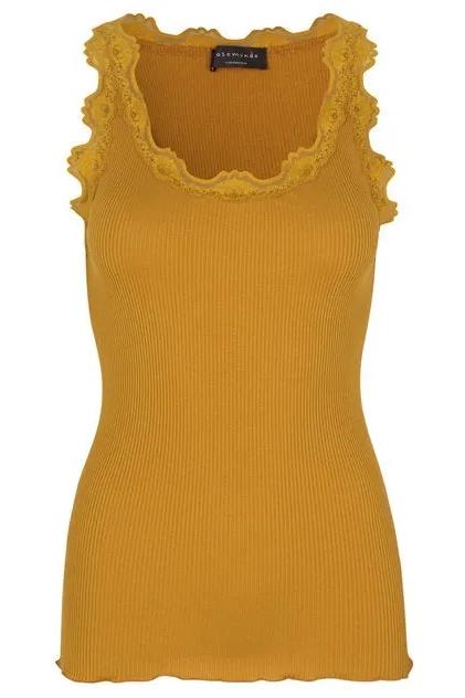Silketop | ROSEMUNDE Ikonisk top blonder, 5205 golden mustard