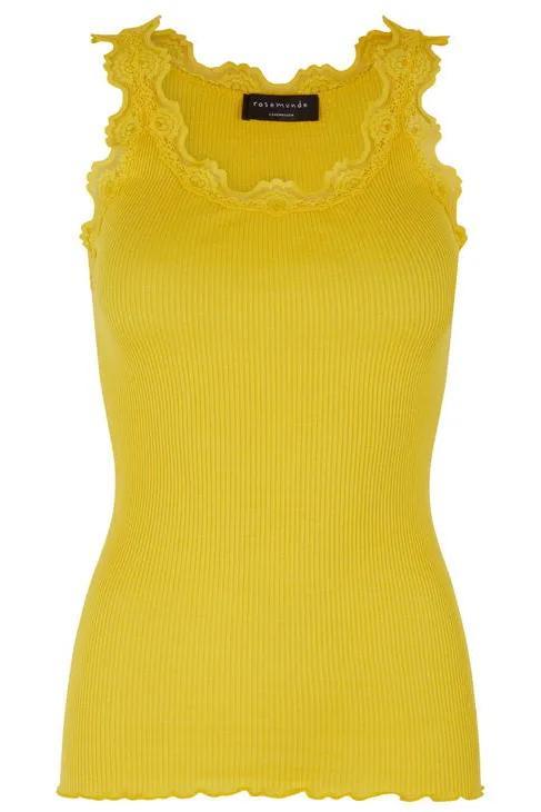 Silketop | ROSEMIUNDE Ikonisk top blonder, 5205 sunshine yellow