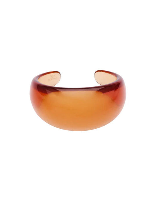 Pico Novie Armring – minimalistisk armbånd i resin, farve Clear Mocca, onesize.

