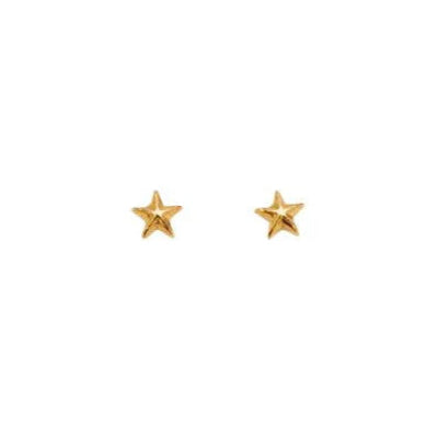 Pico Twinkle Star Studs – små stjerneformede ørestikker i sterlingsølv forgyldt med 24 karat guld, nikkelfri.