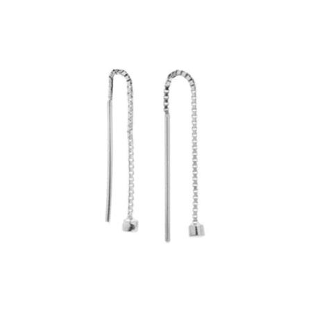 Pico | Øreringe | Crystal Cchain Earrings, silver