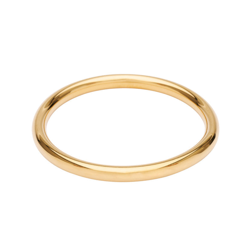 Pico Ray Bangle 6mm – forgyldt armbånd i rustfrit stål med minimalistisk design.