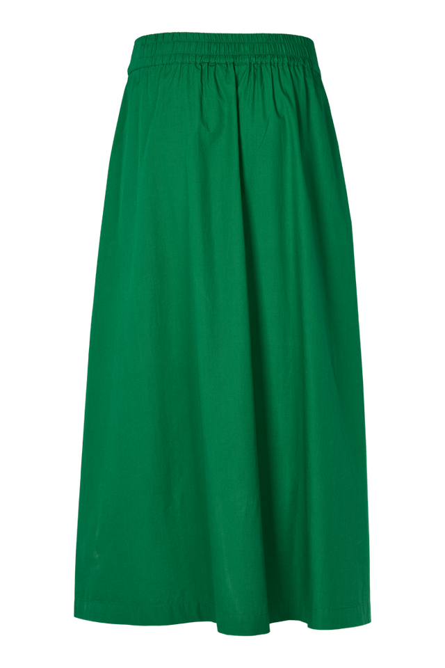 Basic Apparel Silje Long Skirt abundant green – GOTS nederdel i økologisk bomuld.