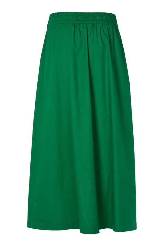 Basic Apparel Silje Long Skirt abundant green – GOTS nederdel i økologisk bomuld.