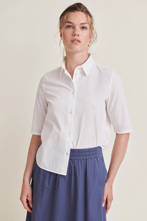 Basic Apparel | Skjorte | Silje SS Shirt, bright white