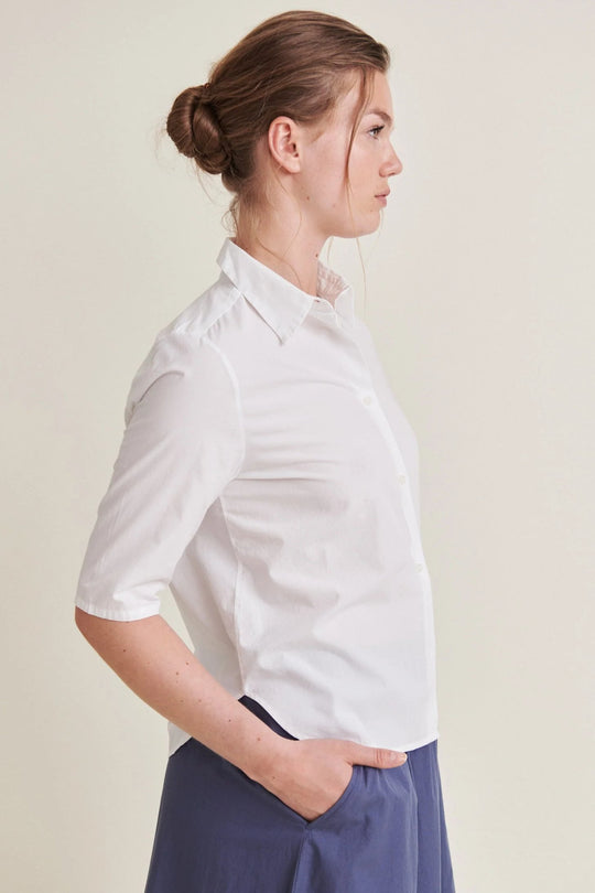 Basic Apparel | Skjorte | Silje SS Shirt, bright white