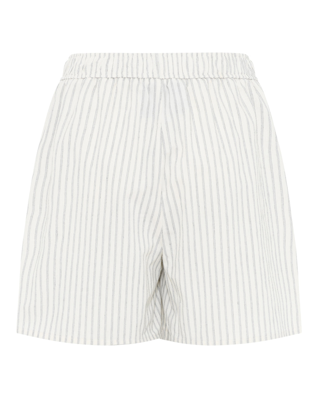 La Rouge Stinna shorts i blå og hvid med striber og elastisk talje.