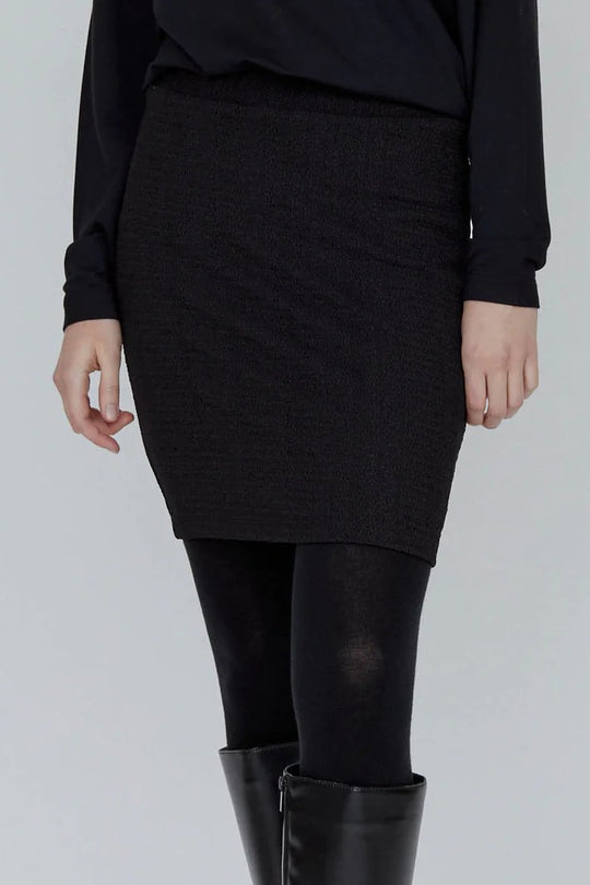 Nederdel | Basic Apparel Suvi skirt, black