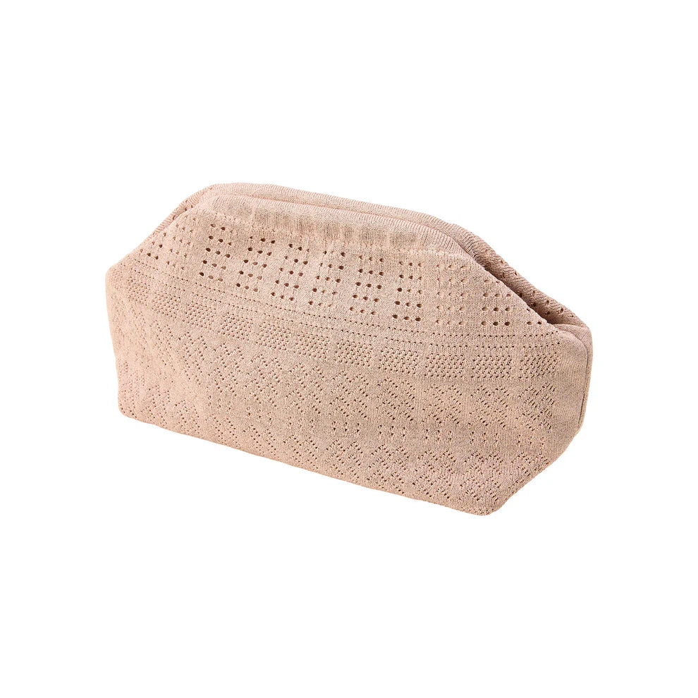 Pico Rosalia Clutch, håndlavet clutch taske i vævet polyester med let rundet form.