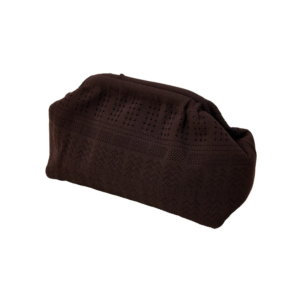 Pico Rosalia Clutch, håndlavet clutch taske i vævet polyester med let rundet form.