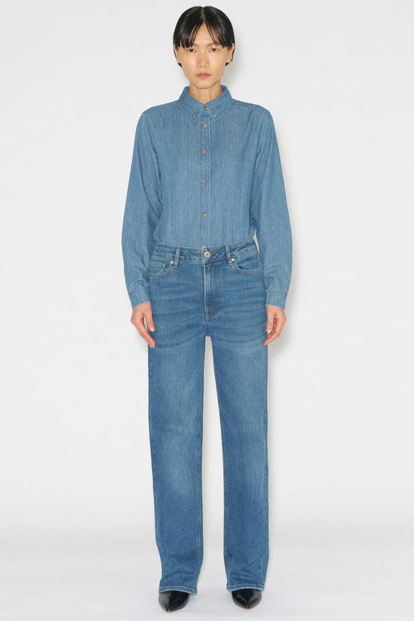 Tomorrow | Jeans | Brown Worker Jeans Wash Prato, denim blue