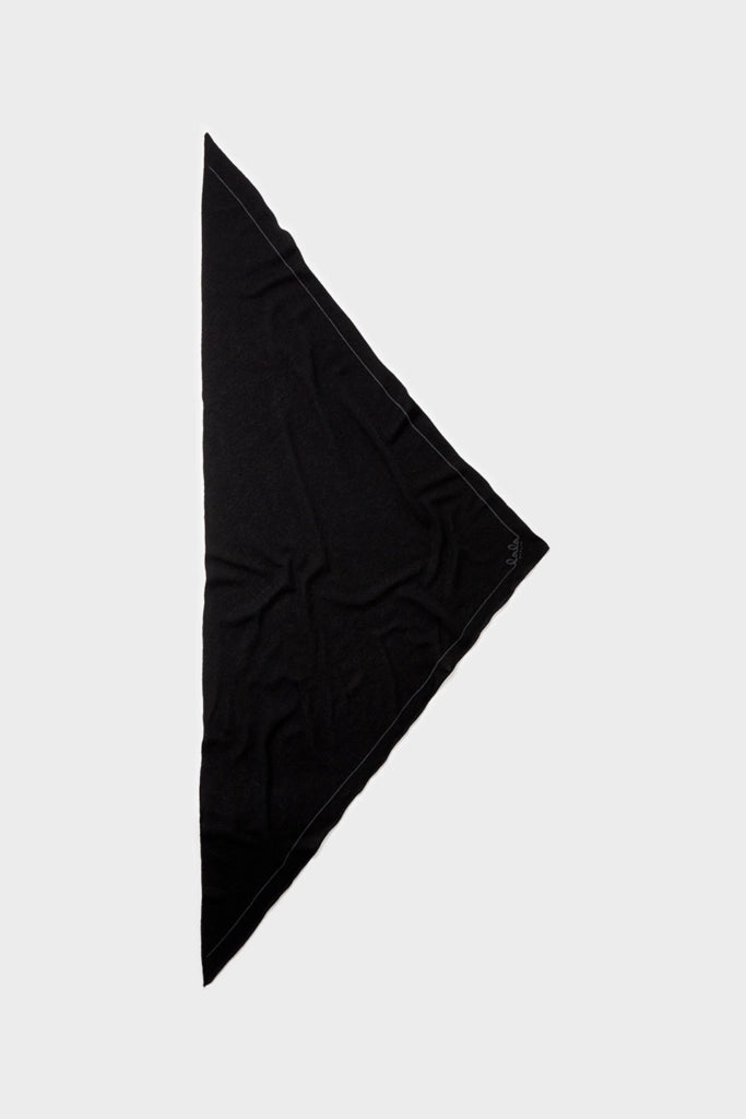 Lala Berlin | Tørklæde | Triangle Solid Logo M, cashmere nero