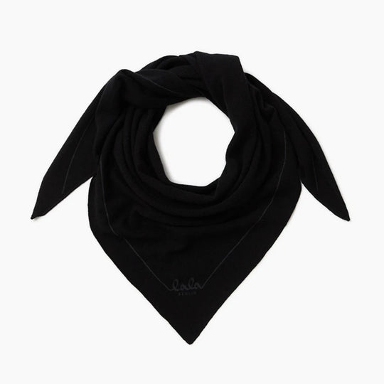 Lala Berlin | Tørklæde | Triangle Solid M cashmere, nero