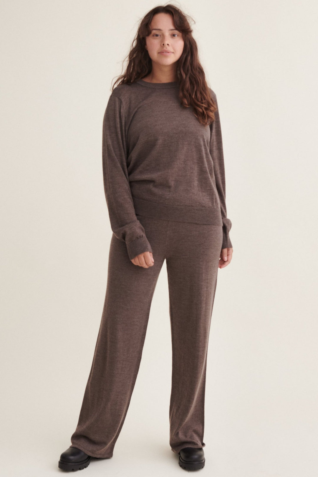 Vera Wide Pants i Merinould - Komfortable og Letvægtige Bukser fra Basic Apparel