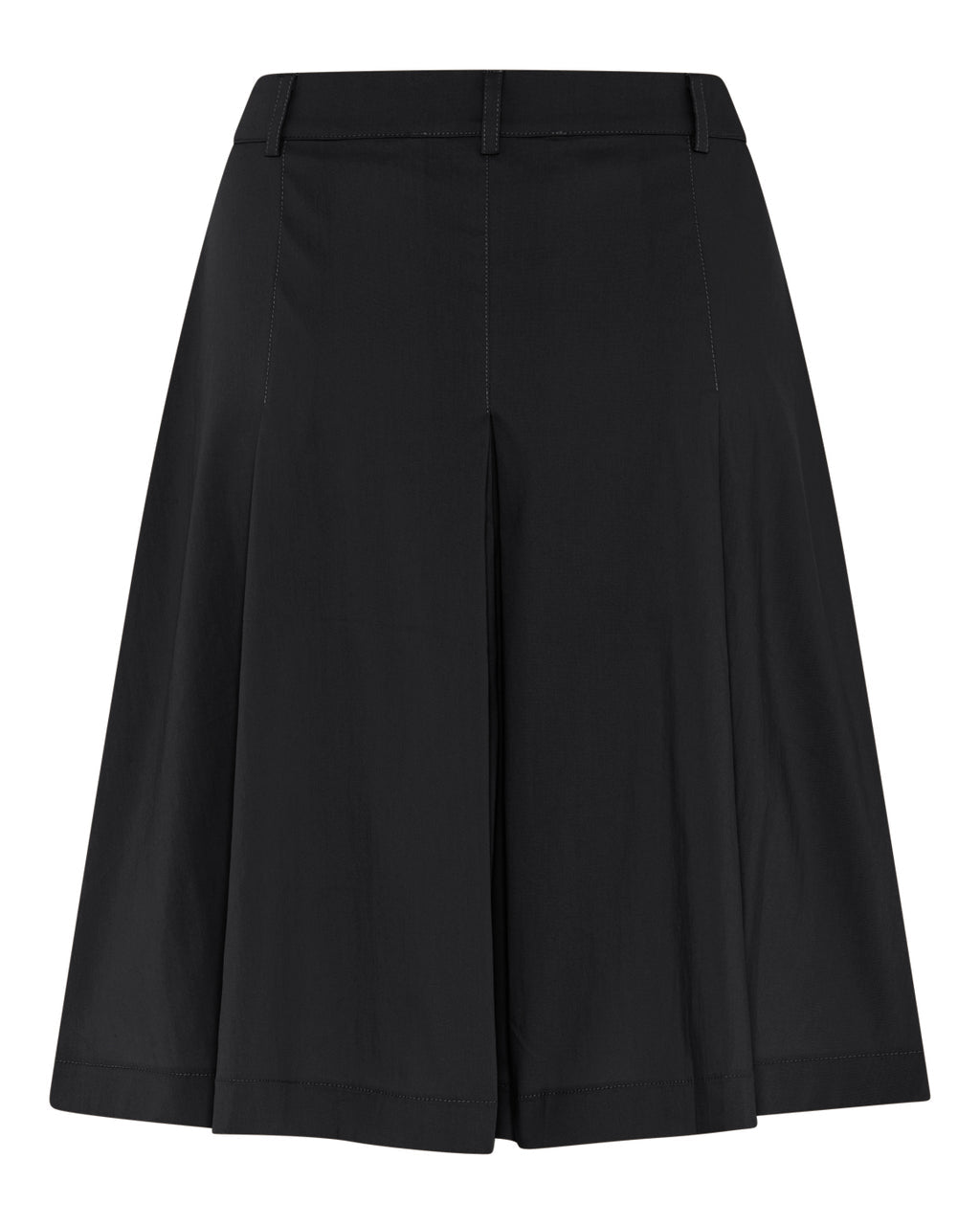 La Rouge Vilma Plissé Skirt i black med plisseringer.