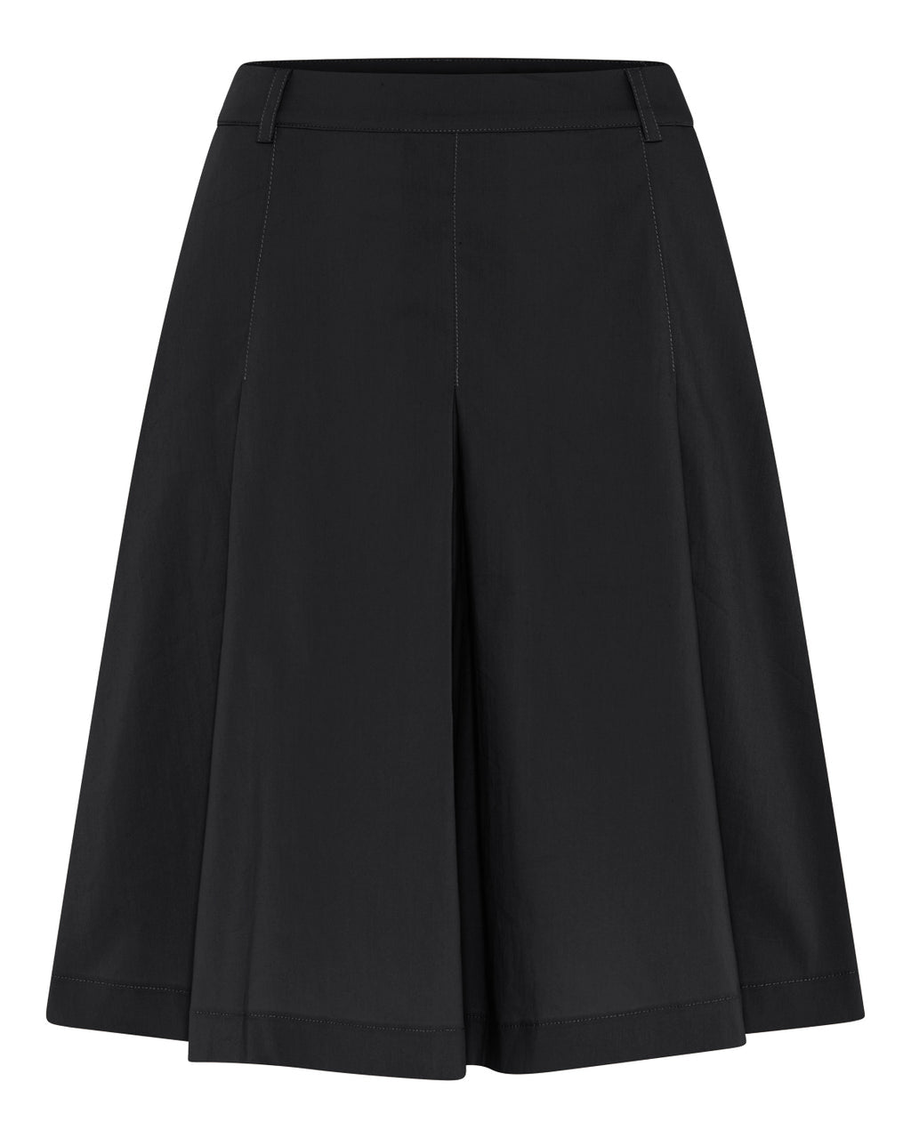 La Rouge Vilma Plissé Skirt i black med plisseringer.